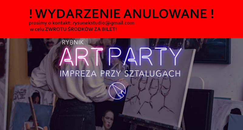 ART PARTY impreza przy sztalugach w RYBNIKU