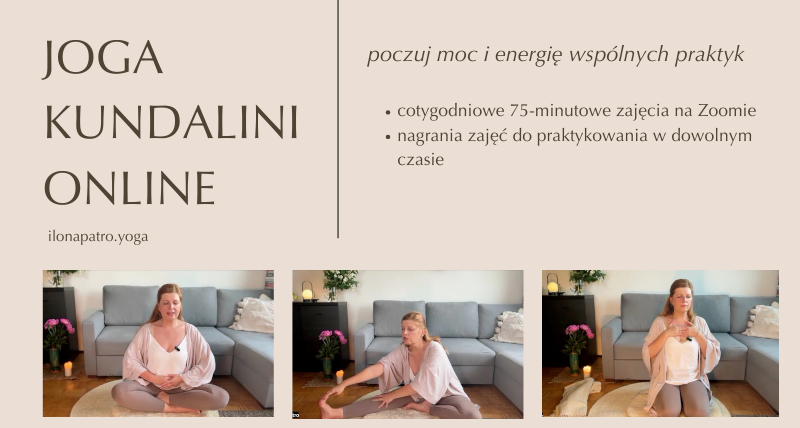 Joga kundalini ONLINE · 30.05, 3.06, 10.06