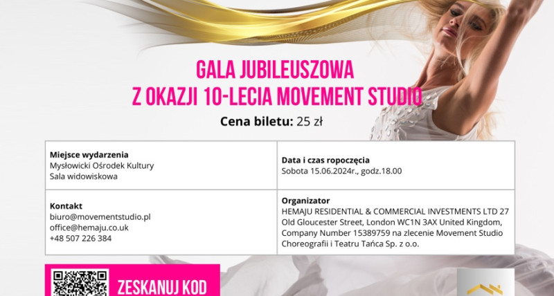 MOVEMENT STUDIO – GALA JUBILEUSZOWA  15-06-2024 MDK 18.00