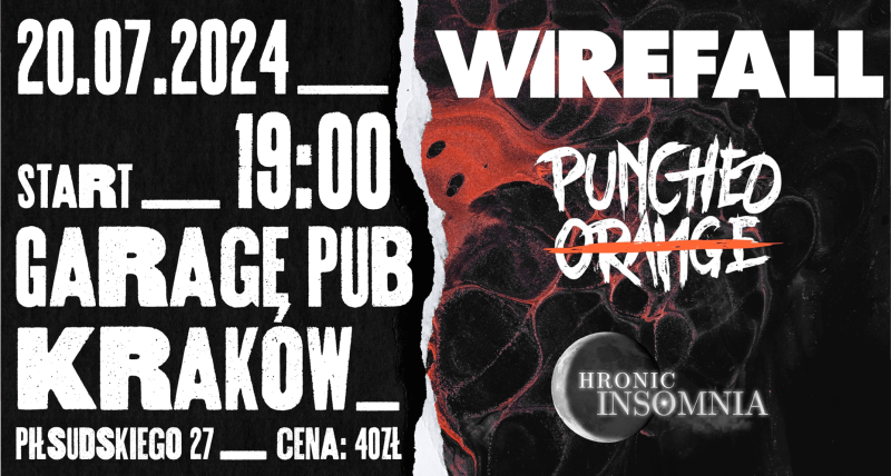 [KRAKÓW] Wirefall / Punched Orange / Chronic Insomnia