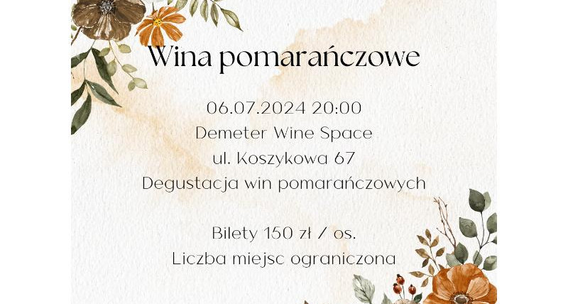 Pomarańczowe wina w Demeter Wine Space