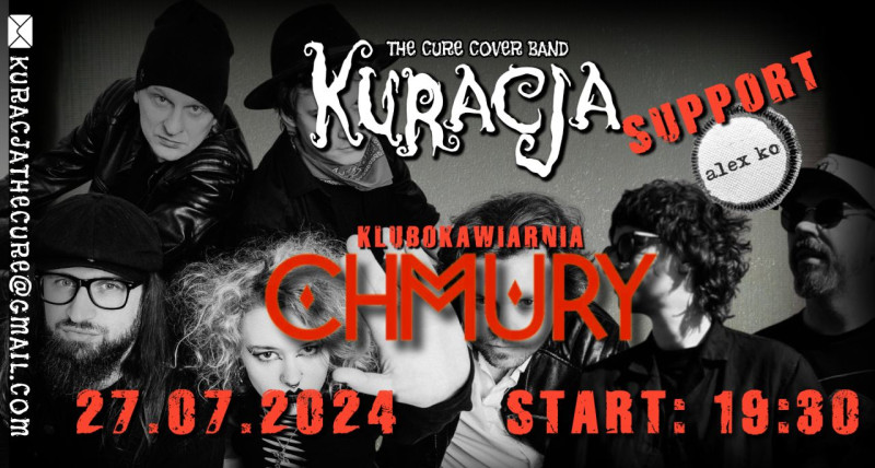 Koncert Kuracja The Cure Cover Band - Chmury Warszawa