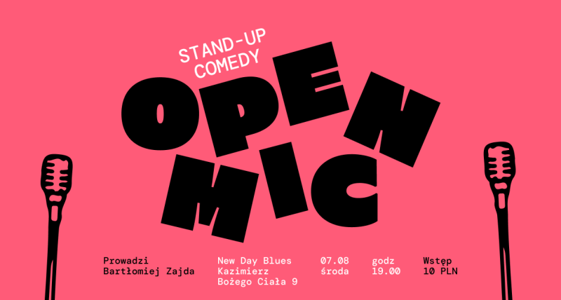 STAND-UP KRAKÓW: OPEN MIC NA KAZIMIERZU W NEW DAY BLUES no.4