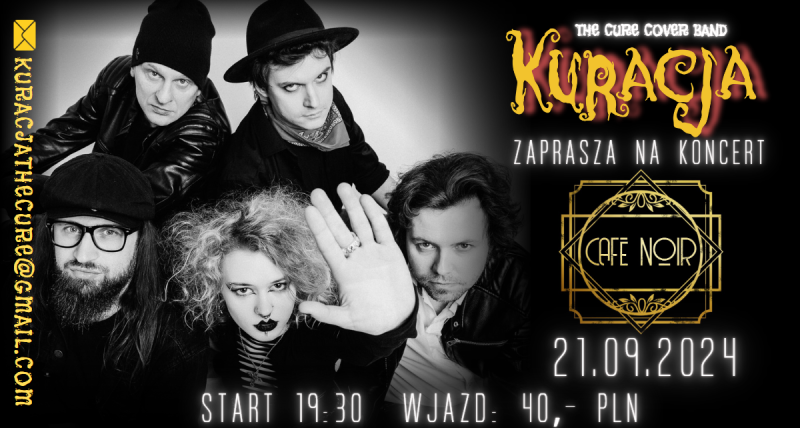 Koncert Kuracja The Cure Coverband Cafe Noir Zielona Góra