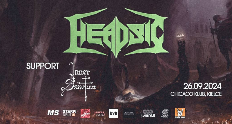 HEADSIC (Death Metal / Szwecja) + INNER SANCTUM 26.09.24, Kielce