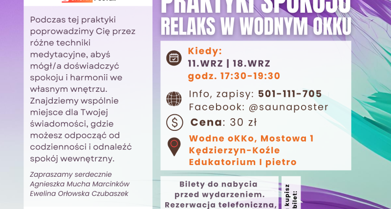 Praktyki spokoju. Medytacja w Wodnym oKKu