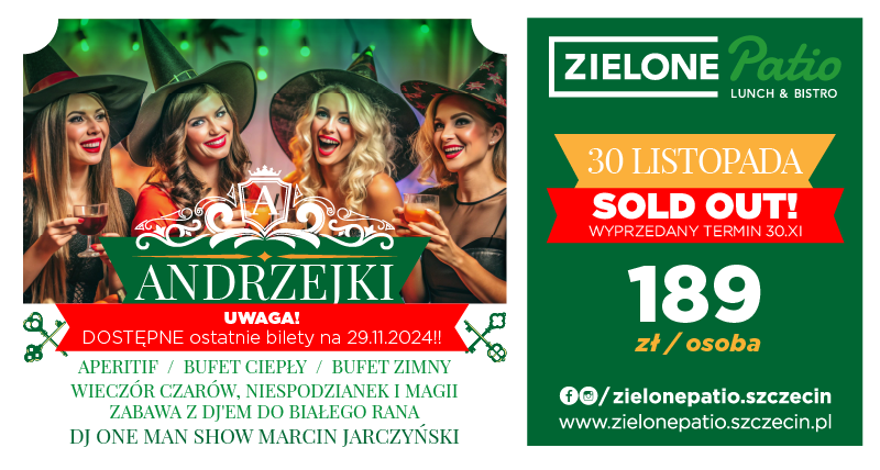 <SOLD OUT> Andrzejki - Zielone Patio - Szczecin