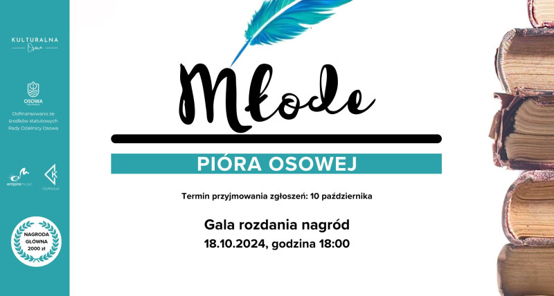 Gala rozdania nagród w Konkursie Literackim "Młode Pióra Osowej"