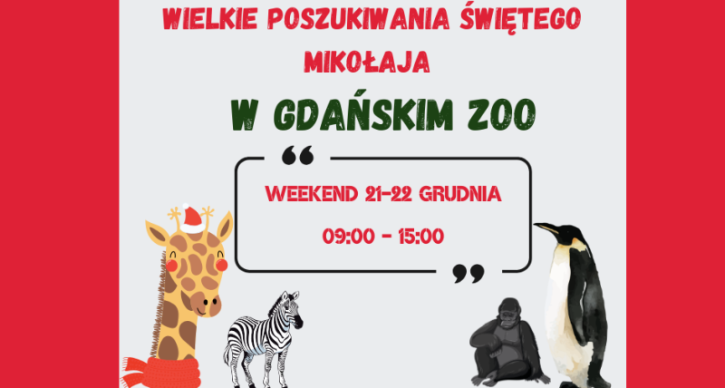 ZOO Gdańsk: Wielkie Poszukiwania Świętego Mikołaja