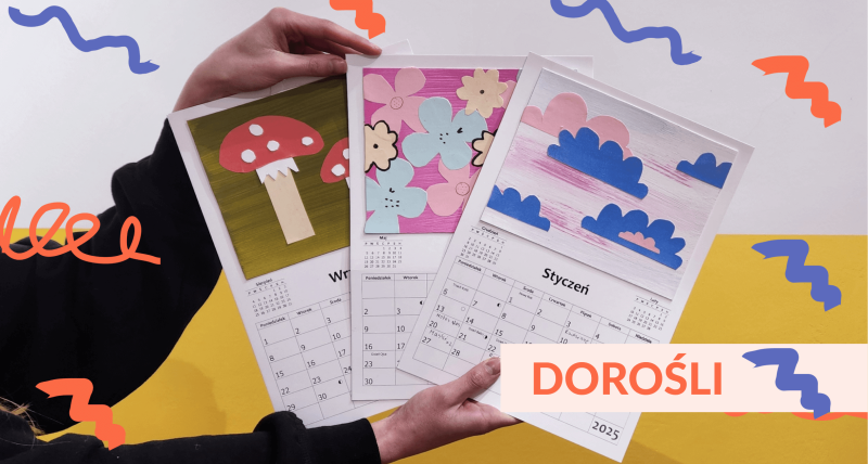 Stwórz Kalendarz 2025 – Warsztaty Collage dla Dorosłych
